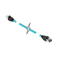 Molex 1201080597 Ethernet Cables / Networking Cables ENET RJ45/RJ45 2PR 27M TPE TEAL