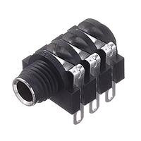 Amphenol Audio ACJS-MHS ຕົວເຊື່ອມໂທລະສັບ 1/4"HOR CHASIS CONN PLSTC