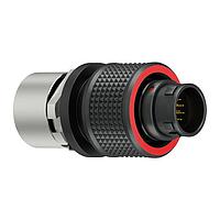 ODU C10WBM-P07XFG0-0000 Plug SP w/ screw-lock, Size 0, IP6K8 / IP6K9K, 7 C, B (red) Key