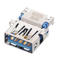 Đầu nối USB Type A USB 3.0 F/A RVS RA REC CH=-2.04 15u' Molex 48398-0003