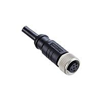 Amphenol LTW M8AS-04BFFM-SL7D06 Sensor Cables / Actuator Cables Guided M8 Circular Metric Connector, Metal, 3A, 04 pins, Female Connector, Female Contact, Straight, Screw Thread, Overmolded, Length 6000mm, IP67 Mated
