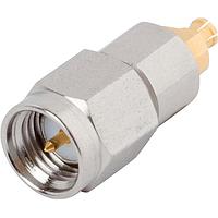 Amphenol SV Microwave 1132-4003 RF Adapters - Between Series SMPM F to SMA M Thread-In Adapter