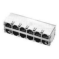 AMP Connectors - TE Connectivity 348834-8 Modular Connectors / Ethernet Connectors 4 ON 4 M/PORT PANEL GRND