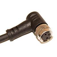 Cáp Cảm Biến / Cáp Bộ Chuyển Động M8 Dây Nối, Đầu Cái Góc Vuông 3 Vị Trí đến Đầu Mở, 24 AWG, 10M Mueller C83D01M010
