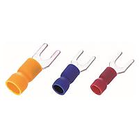 KS Terminals DSVE4-1 Spade Vinyl, Easy Entry DIN 46237 Spade, 22-16 AWG, #8