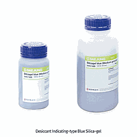 Hạt hút ẩm Silica Gel, Màu xanh dương, CP, 5~10 mesh, 1kg/chai PP DaiHan DJ.7510.1400