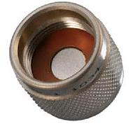 Phụ kiện N JK Nắp chống nhiễu RFI kèm dây đeo bằng thép không gỉ 3" Trompeter / Cinch Connectivity Solutions RFI95-13