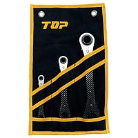 TOP Kogyo PRW-147SS 4-Size Plate Ratchet Wrench Set (3 pcs/set)