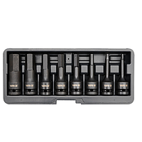 Yato YT-1066 Impact bit socket set  HEX 1/2"-8pcs