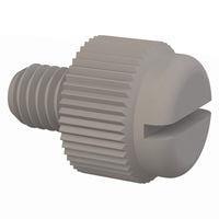 Essentra Components 091032025TEG Knurled Screw Slotted Thumb Screw, #10-32 Thread, 1/4 Lg