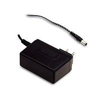 MEAN WELL SGAS60U12-P1J Fixed Plugs 60W 12V 5A US 2 pin AC plug 2.1x5.5 DC plug