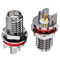 Đầu nối SMA, gắn PCB, BHJck, đầu ra cuối, có vòng đệm O-ring 6GHz, IP67, độ dày PCB 1.6mm GCT (Global Connector Technology) RFPC-SMA31-FN-175-A