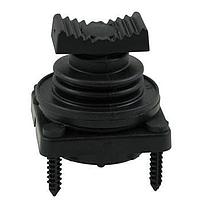 OTTO HTL2-711111CC12 リニアホール効果フィンガージョイスティック ロング凹型ボタン 0.970インチ平方 ブラック