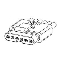 Amphenol Commercial Products FLHS6190 Headers FLH Series - Wire Mount Connector,