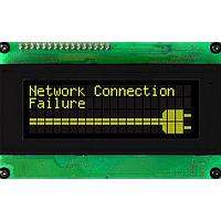 Matrix Orbital LK204-25-USB-IY-E LCD Character Display Modules 20x4 Ylw Txt Blk B/G Ext. Temp 25 key