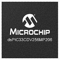 Microchip Technology dsPIC33CDV256MP206-I/M9 DSCs 16-bit DSC, 256K Flash, 24K RAM, 3-Phase FET Driver, LDO, 64-Pin