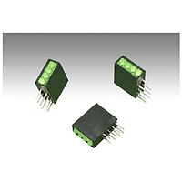 BIVAR H485CGYGYD LED Circuit Board Indicators LED Assembly, Right Angle, 1.8mm LED, Quad-Level, 1 Station, Green, Yellow, Green, Yellow, Diffused Lens.