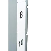 HellermannTyton 596-00382 페이즈 라벨, 1" x 0.5", PET, 흰색, 2500/롤