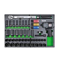 TOPTUL GED4645 1/2" DR. Torque Wrench & Air Impact Wrench Socket Set (46 pcs)