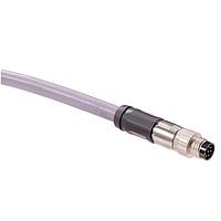 HARTING 21347300821100 Sensor Cables / Actuator Cables M8 A-code Single Ended Overmolded Cable Assembly, 8pin, shielded, straight male, PVC, 10.0m