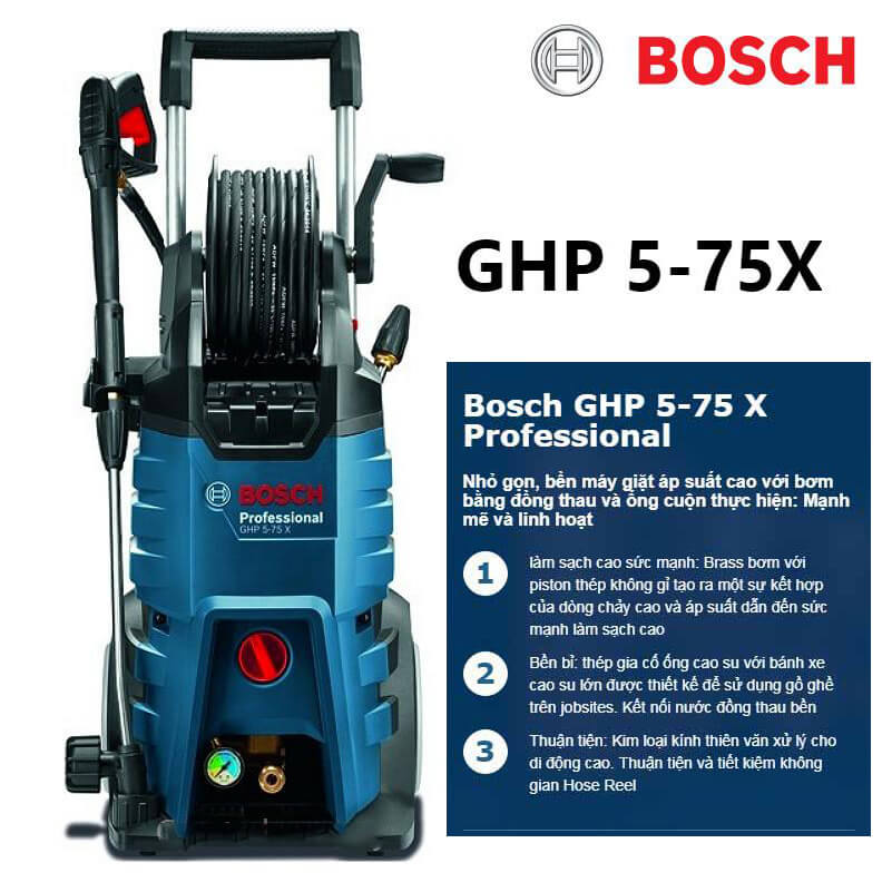 Bosch GHP 5-75X 高圧洗浄機 (2,600W)